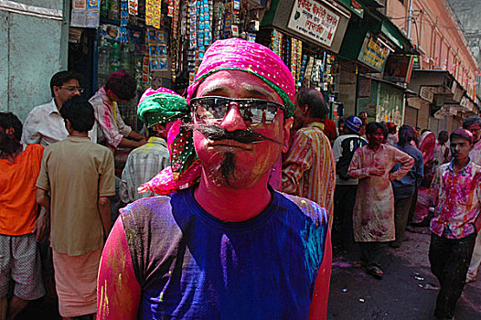 本地居民,享受,节日,加尔各答,印度,2007年