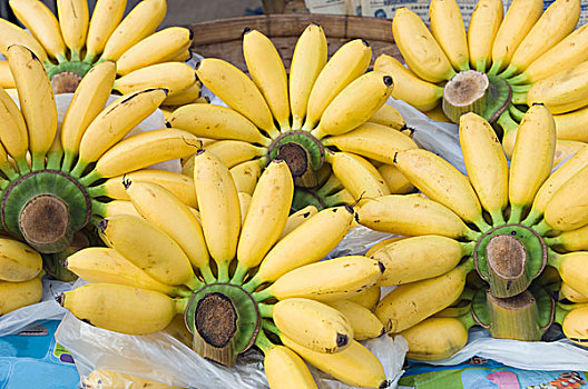 香蕉,市场,素可泰,泰国,亚洲
