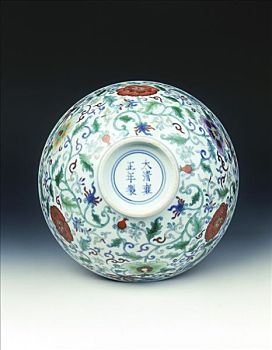 碗,花饰,雍正时期,清朝,瓷器,艺术家,未知