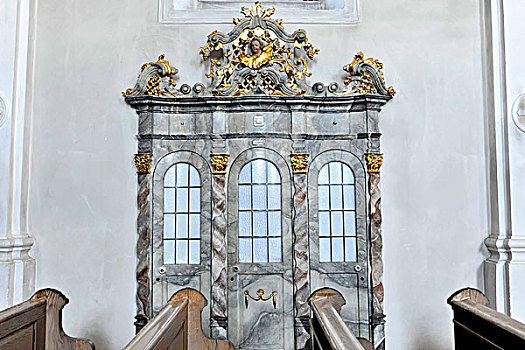 忏悔室,盒子,教堂,第一,坏,巴伐利亚,德国,欧洲