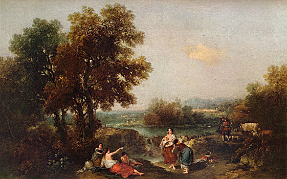 风景,18世纪,艺术家