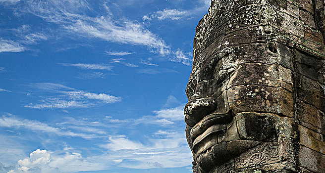 柬埔寨巴戎寺佛像