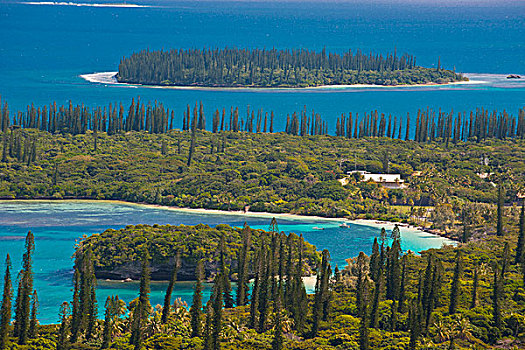 俯瞰,上方,新喀里多尼亚,南太平洋