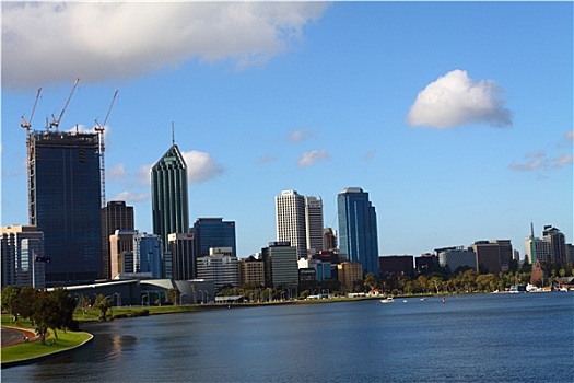 摩天大楼,写字楼,佩思,澳大利亚,城市天际线