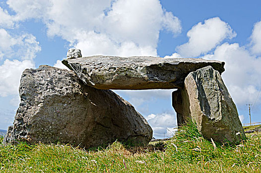 巨石墓,屋舍,博物馆,丁格尔半岛,凯瑞郡,爱尔兰,欧洲