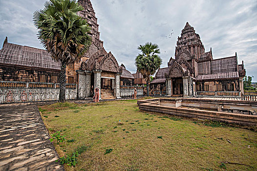 泰北清莱,驿站温泉镇在建的,柬埔寨吴哥窟,式的温泉酒店