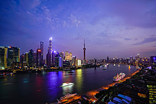 上海滨江夜景