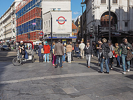 莱斯特广场,地铁,车站,伦敦