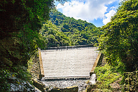 海曙,龙观,五龙潭景区,山水,小溪,瀑布,森林