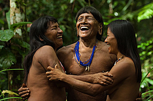 印第安人,国家公园,亚马逊雨林,厄瓜多尔