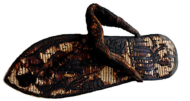 图坦卡蒙,凉鞋,装饰,捆绑,犯人,象征,艺术家,古埃及