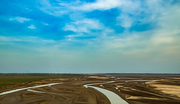 河南省濮阳市黄河外滩自然景观