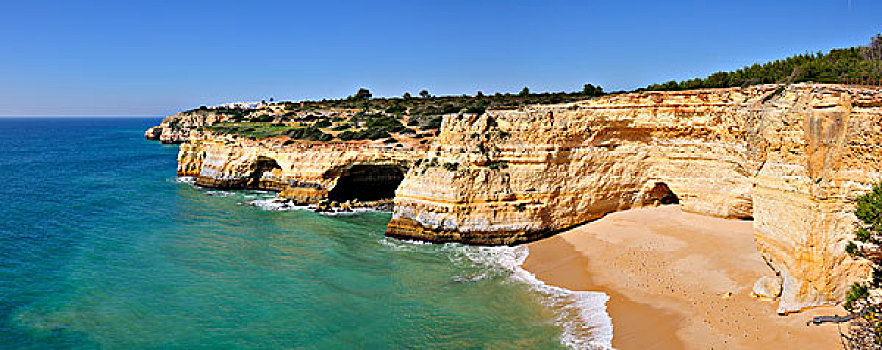 海滩,悬崖,阿尔加维,葡萄牙
