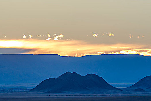 日出,上方,山谷,塞斯瑞姆,区域,纳米比亚,非洲