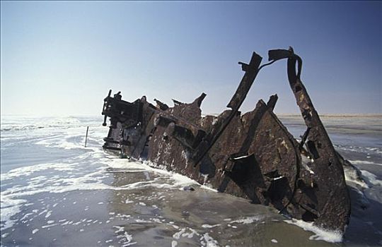 失事船舶,骷髅海岸,纳米布沙漠,纳米比亚