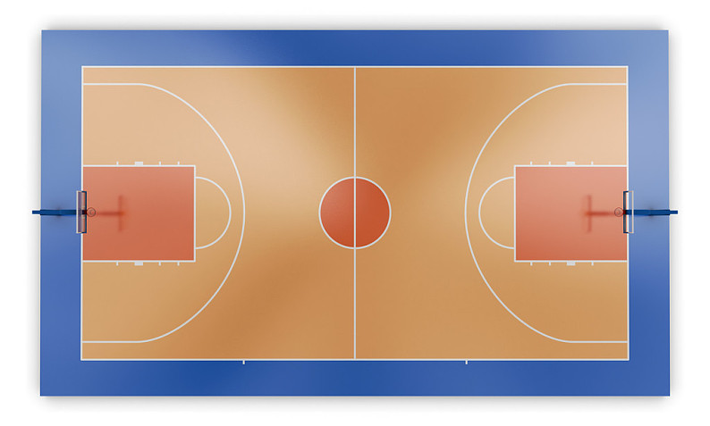 篮球场,俯视,上面_高清图片_全景视觉