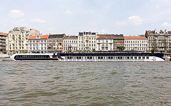 船,餐馆,多瑙河