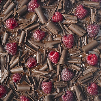 树莓,巧克力