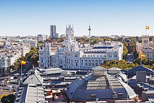 宫殿,西贝列斯广场,总部,马德里,市政厅,西班牙