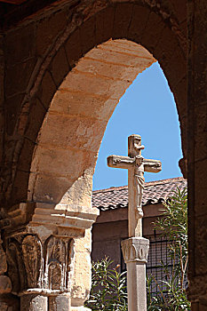 罗马式,教堂,塞戈维亚,塞戈维亚省,西班牙