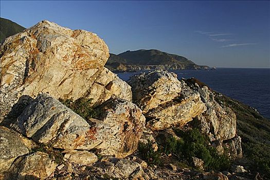 岩石构造,海岸,大,加利福尼亚,美国