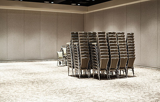 一堆,椅子,空,会议中心,会议室
