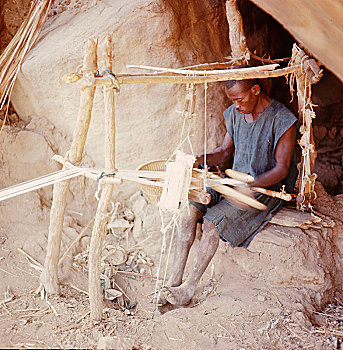多贡,织布机,普通,西非