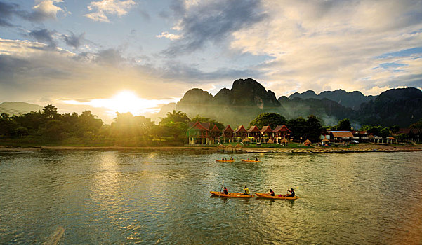 老挝万荣风光