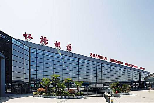 上海虹桥机场候机楼一景