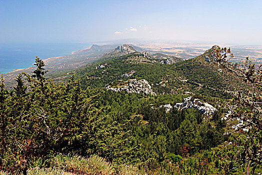 风景,城堡,塞浦路斯北部