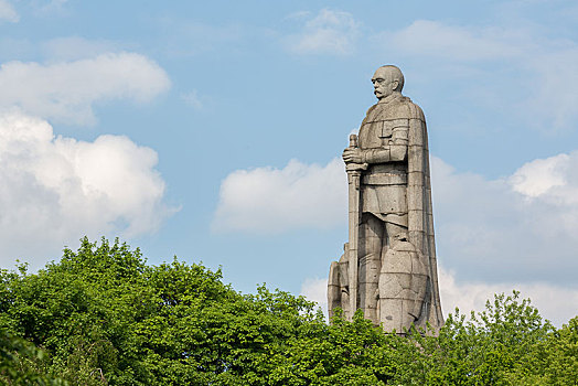 俾斯麦,纪念建筑,老,汉堡市,德国,欧洲