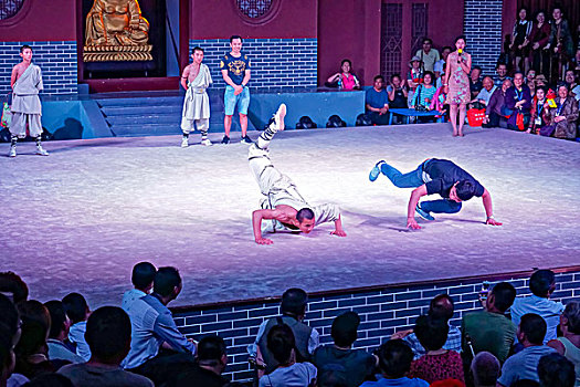 河南嵩山少林寺武术表演