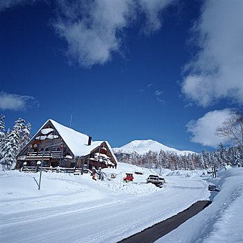 山,温泉