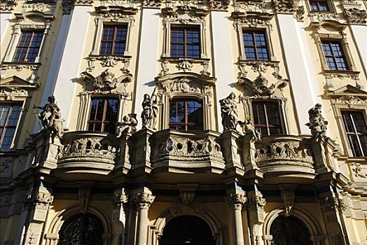 巴洛克,建筑,弗罗茨瓦夫,宫殿,西里西亚,波兰,欧洲