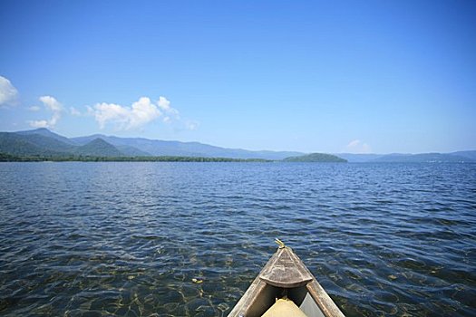 湖,独木舟