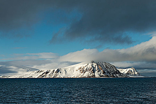 雪山,斯瓦尔巴群岛,斯瓦尔巴特群岛,挪威,欧洲