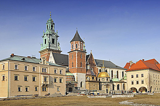 波兰,克拉科夫,皇宫,城堡
