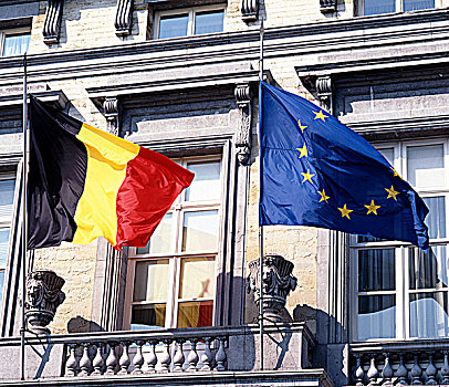 大广场,欧盟,旗帜