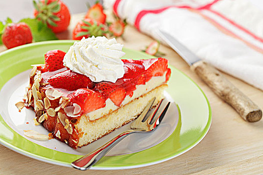 草莓,蛋糕,奶油