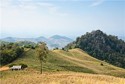 热带,山景,泰国