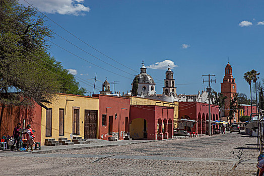 墨西哥,瓜纳华托,主要街道,乡村,圣所,耶稣,18世纪