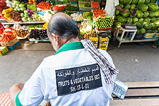 阿联酋,迪拜,德伊勒,市场,农产品,摊贩