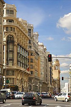 格兰大道,马德里,西班牙