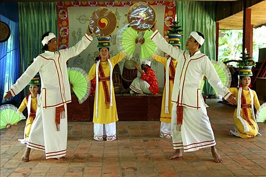 传统,舞者,鞑靼,部落,越南