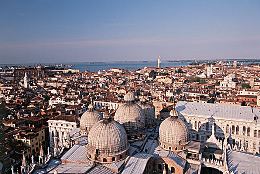 意大利,威尼托,威尼斯,圣马可广场,圆顶,大教堂,圣马科,钟楼,大幅,尺寸