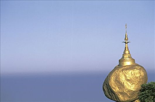 缅甸,金岩石佛塔