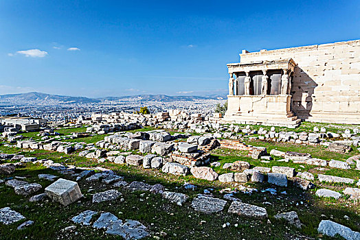 女像柱,门廊,雅典,希腊