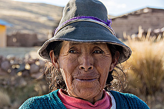 地方特色,女人,帽子,库斯科,秘鲁,南美