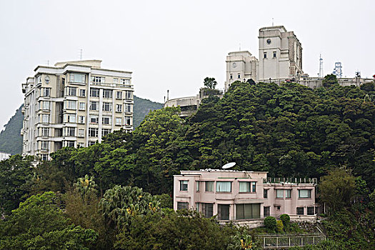 香港的天际线,查看从太平山顶