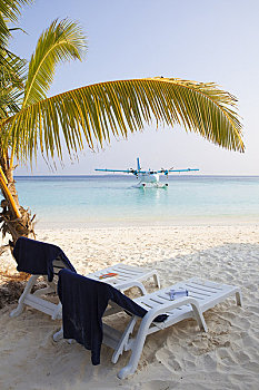 海滩风景,岛屿,北方,环礁,马尔代夫